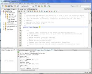 SharePoint Java Application Netbeans Screenshot